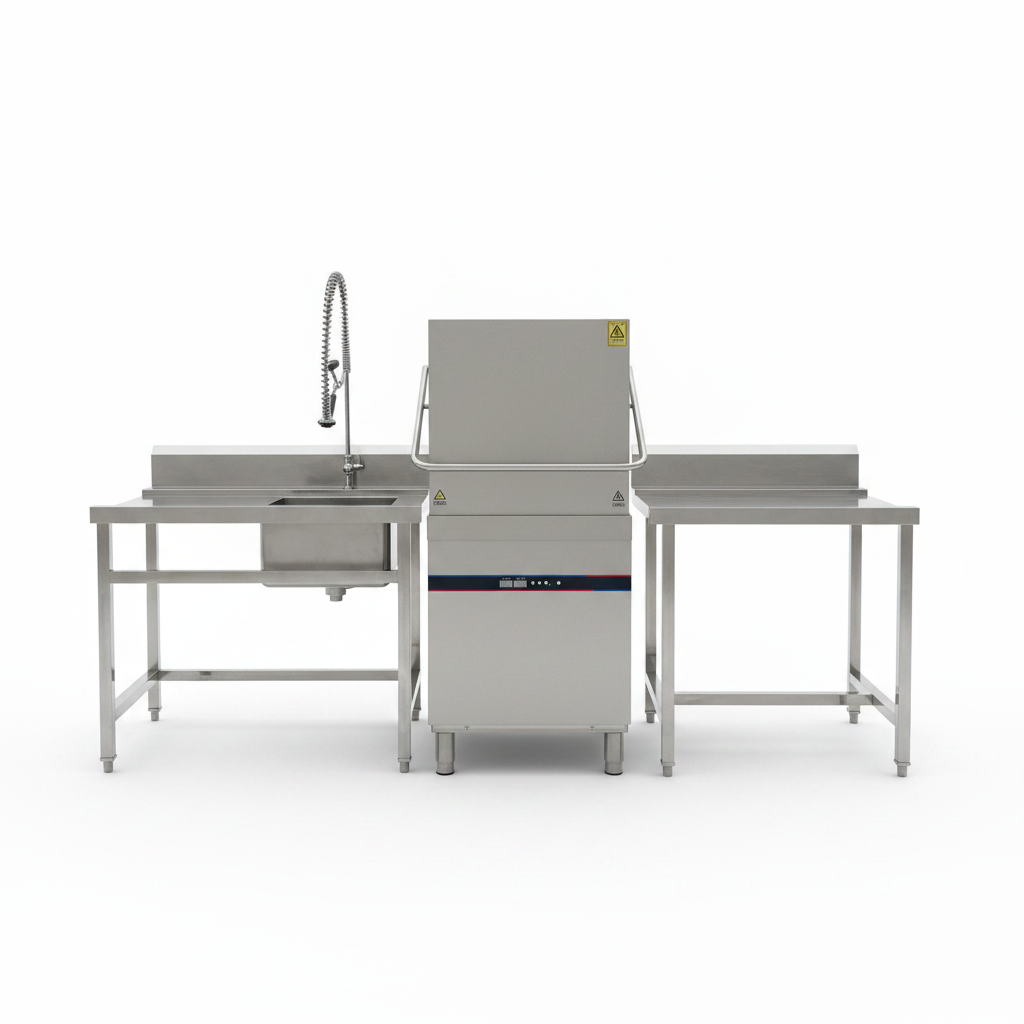 Restaurant-Grade Freestanding Commercial Electric Smart Range Hood Dishwasher Hotel Home Use Stainless Steel 304 1000