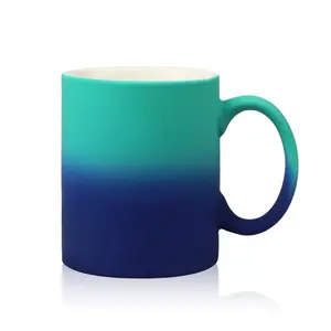 Grosir Mug Sublimasi Lapisan Warna Gradien Mug Sentuh Lembut Keramik 11Oz