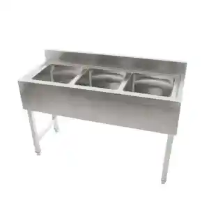 Customization Best Brand Industrial commercial Sink stainless steel kitchen 3 Bowl Sink
