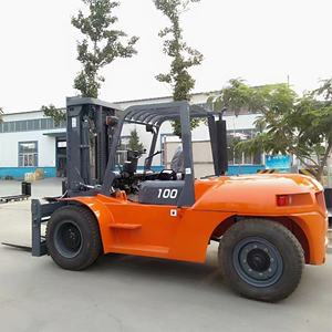 China <span class=keywords><strong>10</strong></span> <span class=keywords><strong>ton</strong></span> dieselheftruck met Cummins-motor voor bouwplaatsen - Product Image 1