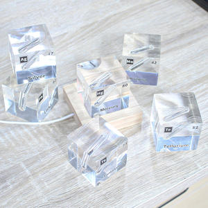 Affichage lumineux en forme de cube de l'élément plomb avec LED à changement de couleur pour l'enseignement de la chimie et la décoration de bureau - Product Image 2