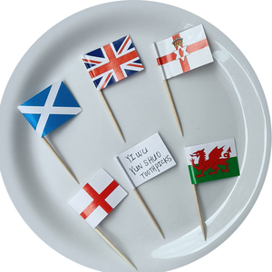 Galés deporte <span class=keywords><strong>Walsh</strong></span> país bandera selecciones fiesta decoración Gales palillo banderas pequeño Mini Cupcake Toppers Gales palillo banderas - Product Image 6