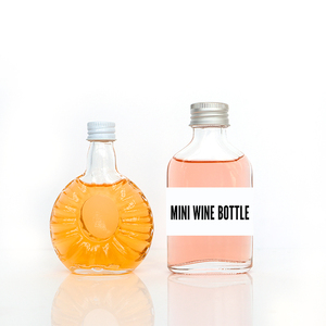 ミニガラスボトル50mlウイスキーテキーラウォッカボトルアルコール飲料グラスボトル - Product Image 5