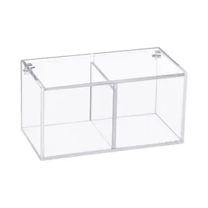 Fabriek Groothandel Custom Clear Acryl Lade Organizer Met Deksel Rechthoek Voor Sieraden Snoep Koffie Make-Up