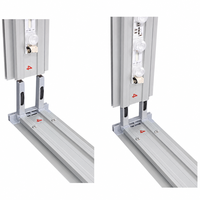 Boîte à lumière Seg à cadre en aluminium ultra-fin avec éclairage double face et couvercle anti-éblouissement pour exposition et salon professionnel