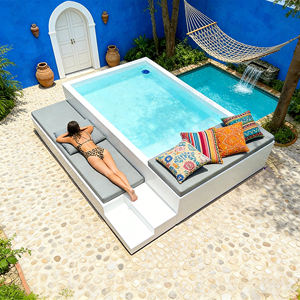 Piscina de fibra de vidrio para adultos, piscina elevada para exteriores, piscina grande, piscinas infinitas, piscina en stock, piscina de natación, spa, piscina exterior - Product Image 4