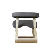 Chaise de bureau ergonomique à genoux réglable en hauteur pour la posture de bureau à la maison tabouret de genou de siège correcteur avec coussin de coeur
