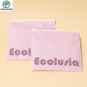 Custom Matt Printing Frosted PE Garment Pouch Transparent Plastic <b>Bag</b> for Clothes Underwear Socks <b>Packaging</b> <b>Bags</b> - Product Image 5