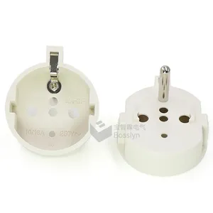 Aterramento Schuko Adaptador Soquete Fornecer Terra para Alemão e França Plugs Tomada Universal Tomada de Parede Schuko Plug Adapter 11G