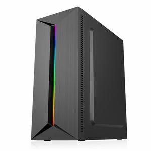 เคสคอมพิวเตอร์ RGB Light Bar รองรับเมนบอร์ด ATX/MicroATX ขนาดใหญ่ ด้านหลังสีขาว สำหรับประกอบเอง ด้านข้างสำหรับเล่นเกม คอมพิวเตอร์ตั้งโต๊ะ แผ่น SGCC พอร์ต USB 3.0 แนวตั้ง - Product Image 5