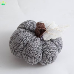 Decorazioni Artigianali Fai-da-Te a Forma di Zucca in Maglia Artificiale, Ornamenti Pendenti per Feste Festive, Piccole Zucche per la Raccolta e il Ringraziamento - Product Image 2