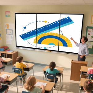 Đen KHUNG LCD nối màn hình hiển thị cho out-Of-Home quảng cáo cho trung tâm mua sắm sử dụng từ quảng cáo Drone hệ thống màn hình - Product Image 2