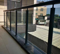 Balustrade en verre moderne en acier inoxydable 304 pour escalier extérieur avec garantie à vie et installation facile pour balcon