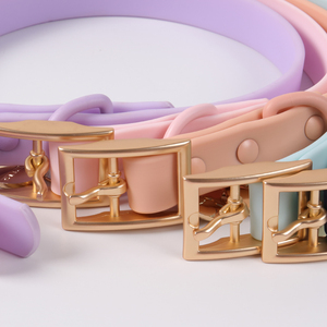 Diseño personalizado Entrenamiento al aire libre Correas y collares para perros Color amarillo Lindo Pvc Collar de perro Correa Set - Product Image 6