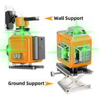 Niveau laser 3D à nivellement automatique de qualité industrielle Outil à trois plans à faisceau vert 3X360 pour l'alignement et le nivellement