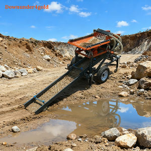 Machine à laver l'or portable légère, mini installation de lavage d'or, plateau vibrant, conception anti-blocage pour le traitement alluvial - Product Image 1