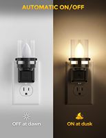 Veilleuse sans flamme LOHAS, lumière créative à brancher avec capteur crépusculaire LED pour chambre et couloir