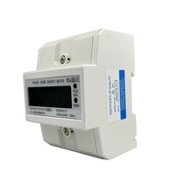 DDSU1897 100A 120V/230V DIN RAIL ENERGY METER EXPERT / Layar LCD Aktif 1 Fasa 2 Kabel Pengukur Energi kWh