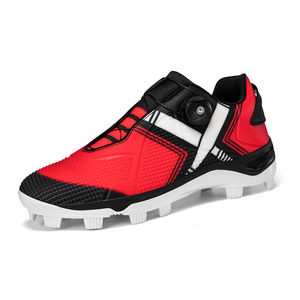 Unisex Rotating Lace <b>Baseball</b> Cleats Breathable TPU Upper Rubber Stud Grass Training Shoes - Product Image 1