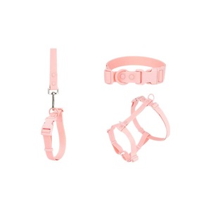 Coleira para Cães Pequenos Liangkeshu Personalizada em PVC, Estilo Colete Acolchoado Sólido, Sem Puxões, com Fitas Respiráveis, Lavável à Mão, com Guia - Product Image 5