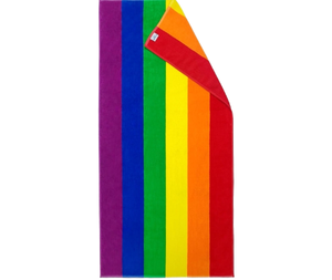 Serviette <span class=keywords><strong>de</strong></span> plage en microfibre imprimée arc-en-ciel (motif sportif) à séchage rapide, pour la salle <span class=keywords><strong>de</strong></span> bain et la plage, en soutien <span class=keywords><strong>de</strong></span> la communauté LGBT - Product Image 1