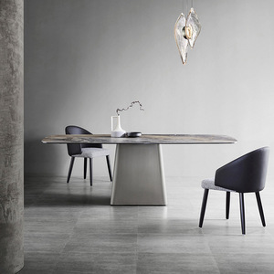 Bàn ăn hình chữ nhật sang trọng bằng gỗ nguyên khối hiện đại dành cho căn hộ nhỏ Ghế cao cấp Nội thất phòng ăn 2 chỗ ngồi - Product Image 2