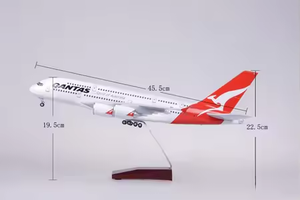 Qantas Airlines Airbus A380 modelo de avión de pasajeros modelo de avión 1:160 modelo de simulación 47M avión al por mayor - Product Image 4