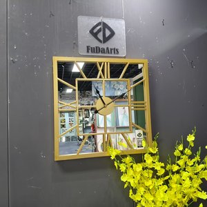Reloj de Pared Metálico Grande de 50cm, Diseño de Lujo con Espejo, Decoración para el Hogar, Envío Directo de Fábrica, Personalizable - Product Image 6