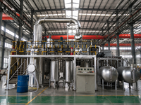 Usine de recyclage d'huiles moteur usagées à haute efficacité de 5 à 10 TPD pour la récupération d'huiles de base industrielles