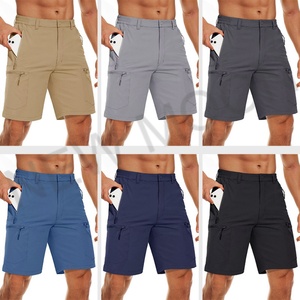 Pantalones Cortos Cargo Personalizados para Hombre, Talla Grande, Color Sólido, Cierre de Cremallera, Múltiples Bolsillos, Holgados, para Deportes al Aire Libre - Product Image 2
