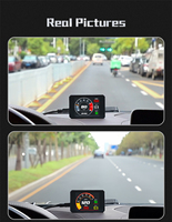 HUD P16S para Auto con Diagnóstico OBD, Medidor de Temperatura del Agua y Voltaje, Pantalla Digital de Consumo de Combustible, Accesorios para Coche, Velocímetro