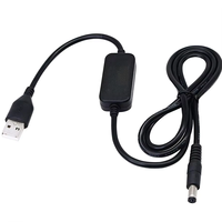 Cable de Alimentación Convertidor de Voltaje USB 5V a DC 12V con Material de PVC y Conductor de Cobre Puro para Uso en Computadoras