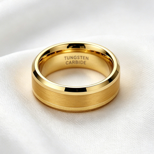 Vente directe d'usine, bagues en tungstène, bagues de mariage en or et argent pour hommes, bague de fiançailles, bijoux pour femmes et hommes - Product Image 2