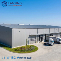 Bâtiment d'entrepôt en acier résistant au vent avec conception structurelle personnalisée et services intégrés pour la logistique