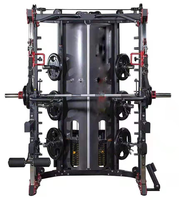 Machine Smith multifonctionnelle XINRUI, équipement de musculation, structure en métal, pile de poids de 80 kg, certifiée CE, garantie 5 ans