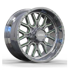 Jantes de camion Speedmega forgées noires 20x10J 6x139.7 polies légères haute résistance pour 2023 pour camions 2500 pleine taille - Product Image 1