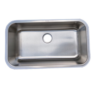 Lavello da <span class=keywords><strong>cucina</strong></span> SBU3018 da incasso, in acciaio inox 201/304, spessore 18g, vasca singola, <span class=keywords><strong>design</strong></span> moderno - Product Image 2