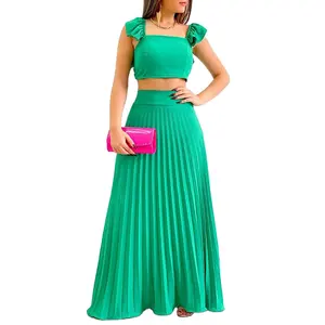 summer Fashion conjuntos para mujeres la calle elegantes Women Clothing long skirt sets women 2 piece outfits