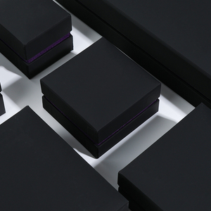 Custom Black Luxury Drawer Jewelry <b>Box</b> with Handle for Rings, <b>Earrings</b>, and Gift Packaging - Product Image 4