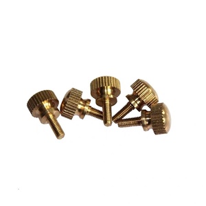 <strong>M3</strong> M4 M5 M6 M8 M10 Flat Round Head Brass Knurled Thumb Step <strong>Screw</strong> - Product Image 4