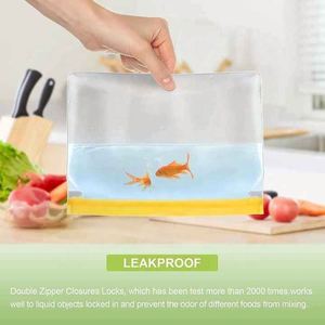 Bolsas de Silicona Reutilizables para Almacenamiento de Alimentos, con Cierre Hermético, Ecológicas, Personalizadas, a Prueba de Fugas, con Sellado Térmico, en Oferta - Product Image 4