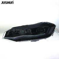 Ensemble de projecteurs de phares LED JUSHUN pour Volkswagen POLO 2019-2024, nouveaux phares avant, couleur 6000k, double lentille, accessoires de voiture