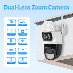 Cámara de Seguridad 4G con Flujo Libre, Luz Negra, CMOS de 3MP, Vista de 360°, IP66 Impermeable, Visión Nocturna, Alarma por Voz, Monitoreo Remoto Móvil, Tarjeta TF - Product Image 2