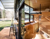 Maison en conteneur Petite maison sur roues aux États-Unis
