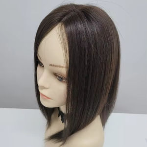 Postizo de Cabello Humano con Clip de 12 Pulgadas, Estilo Liso Medio, Ligero y Moderno, WIGTS, Hecho a Mano en Corea, Entrega Rápida - Product Image 1
