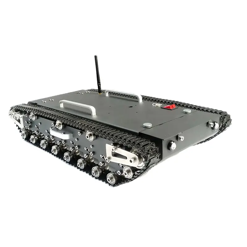 30KG負荷WT-500SクローラーリモートコントロールロボットスマートRCロボットトラックタンクRCロボットカーベースシャーシタンクメタルCN;GUA LONTEN