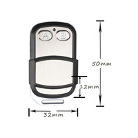Télécommande sans fil RF 433 MHz pour portail électrique et porte de garage, 2 boutons, qualité export, clonage de télécommande