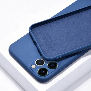 Tschick-Funda de silicona líquida suave para <span class=keywords><strong>iPhone</strong></span>, cubierta trasera de microfibra a prueba de golpes para <span class=keywords><strong>iPhone</strong></span> 11 Pro Max 8 Plus X XR Xs MAX XS - Product Image 4