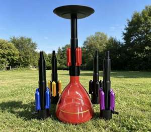Juego de Juguetes Lanzadores de Cohetes, Pistola de Lanzamiento Espacial, Juguete Volador de Plástico con Cápsulas Coloridas para Fiestas al Aire Libre - Product Image 2