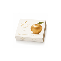 Boîte d'expédition en carton ondulé robuste et écologique réutilisable pour l'exportation de fruits, avec matériaux recyclés, pelliculage brillant et gaufrage